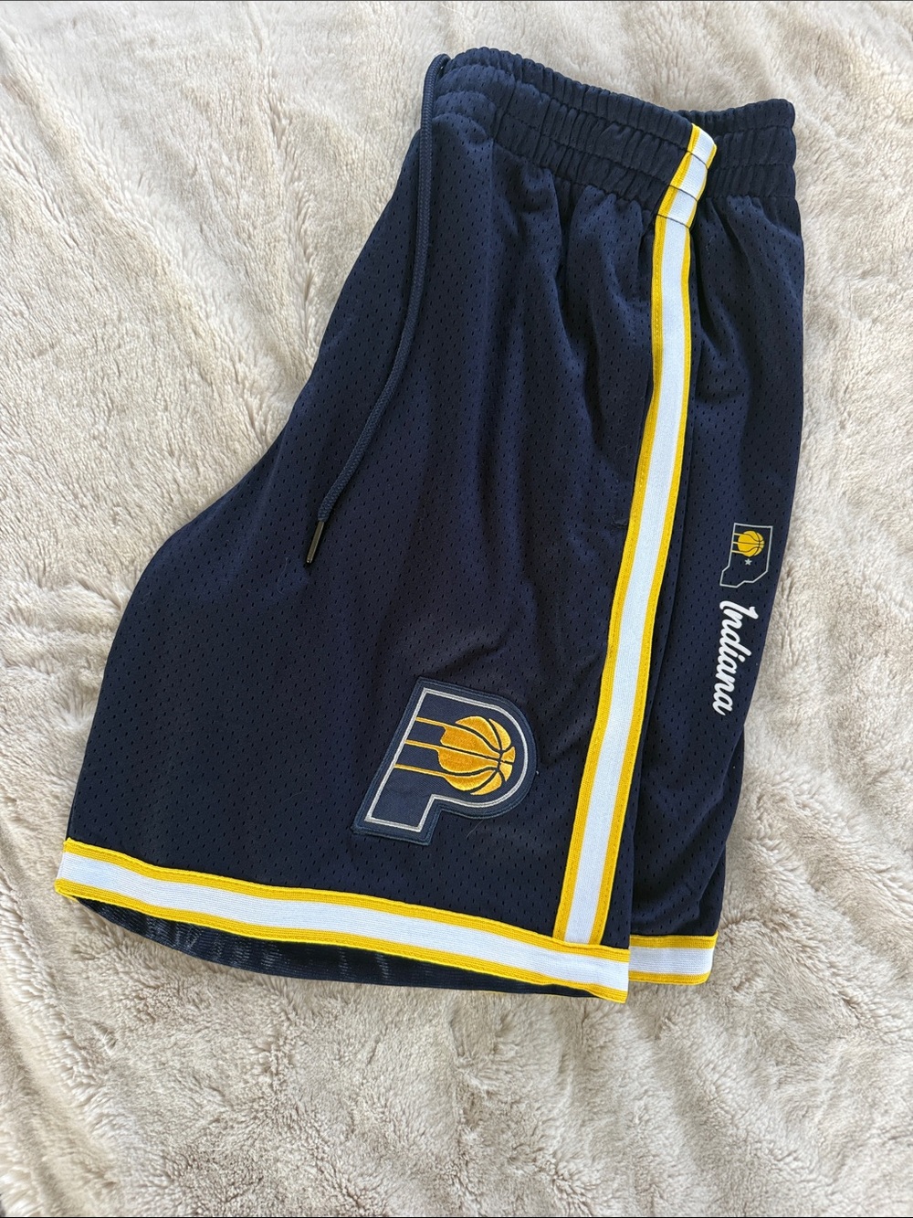 Indiana Pacers Men's NBA Official Supremely Soft Air Mesh Basketball Shorts -